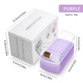 Nail Drill Bits Organizer Box 30 Slots Showing Shelf Acrylic Dustproof Portable Empty Storage for Salon Nail Art Supplies